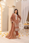 ELEGANCE LUXURY DOBBY EMBROIDERED & HANDWORK FESTIVE EDIT 3PC UNSTITCHED