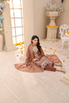 ELEGANCE LUXURY DOBBY EMBROIDERED & HANDWORK FESTIVE EDIT 3PC UNSTITCHED