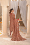 ELEGANCE LUXURY DOBBY EMBROIDERED & HANDWORK FESTIVE EDIT 3PC UNSTITCHED