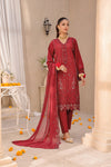 ELEGANCE LUXURY DOBBY EMBROIDERED & HANDWORK FESTIVE EDIT 3PC UNSTITCHED