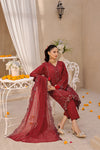 ELEGANCE LUXURY DOBBY EMBROIDERED & HANDWORK FESTIVE EDIT 3PC UNSTITCHED