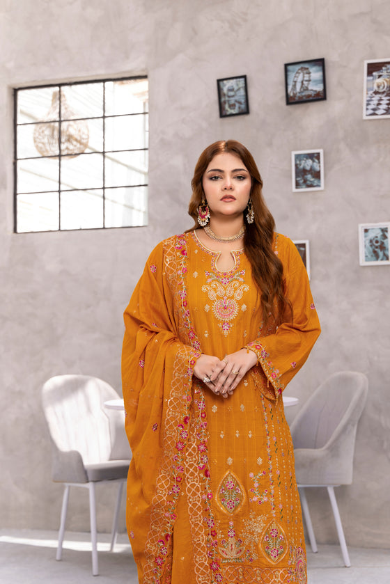 BEBAAK LUXURY JACQUARD WEDDING EDIT 3PC UNSTITCHED