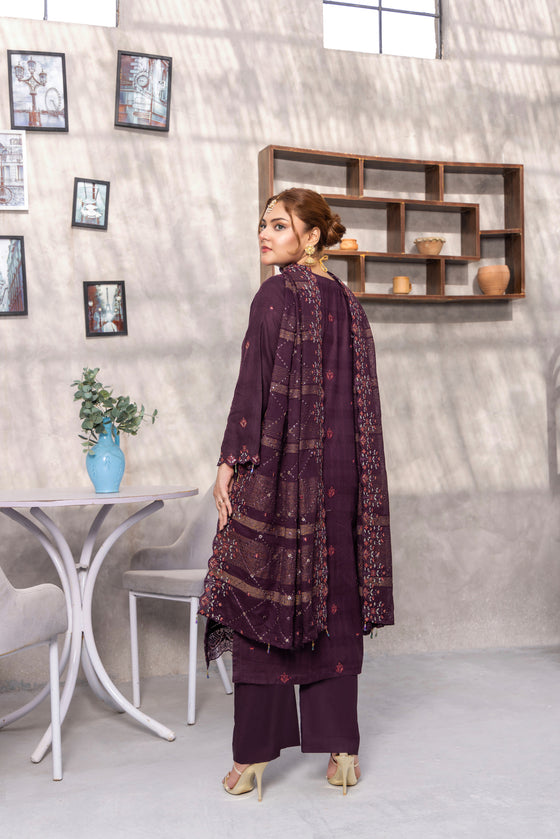 BEBAAK LUXURY JACQUARD WEDDING EDIT 3PC UNSTITCHED