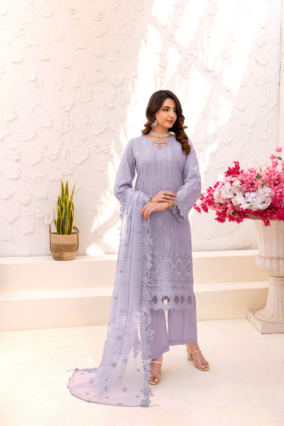 SIFARISH - LUXURY FANCY PEARL CHIKANKARI EDIT 3PC UNSTITCHED