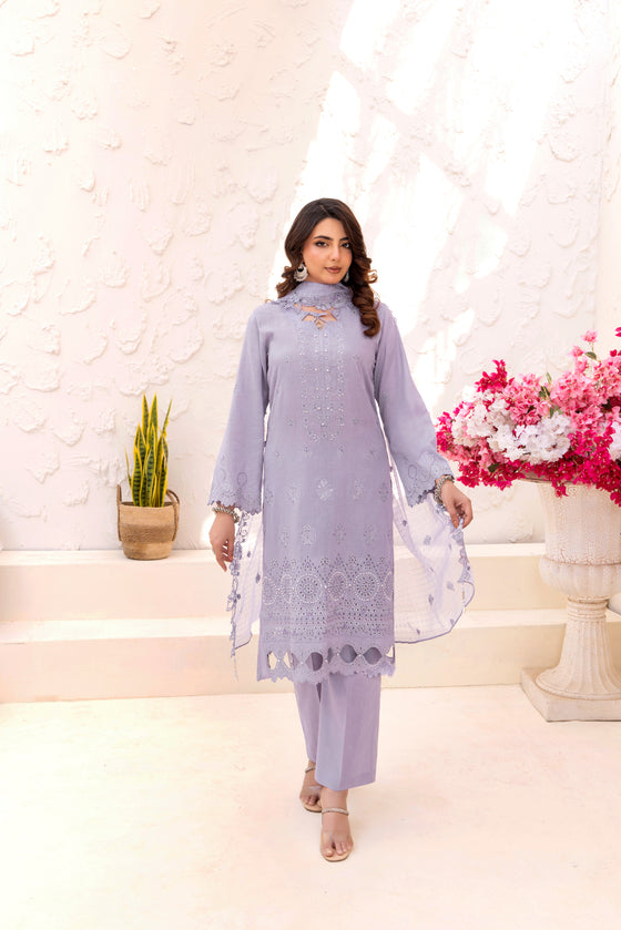 SIFARISH - LUXURY FANCY PEARL CHIKANKARI EDIT 3PC UNSTITCHED