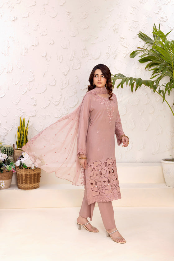 SIFARISH - LUXURY FANCY PEARL CHIKANKARI EDIT 3PC UNSTITCHED
