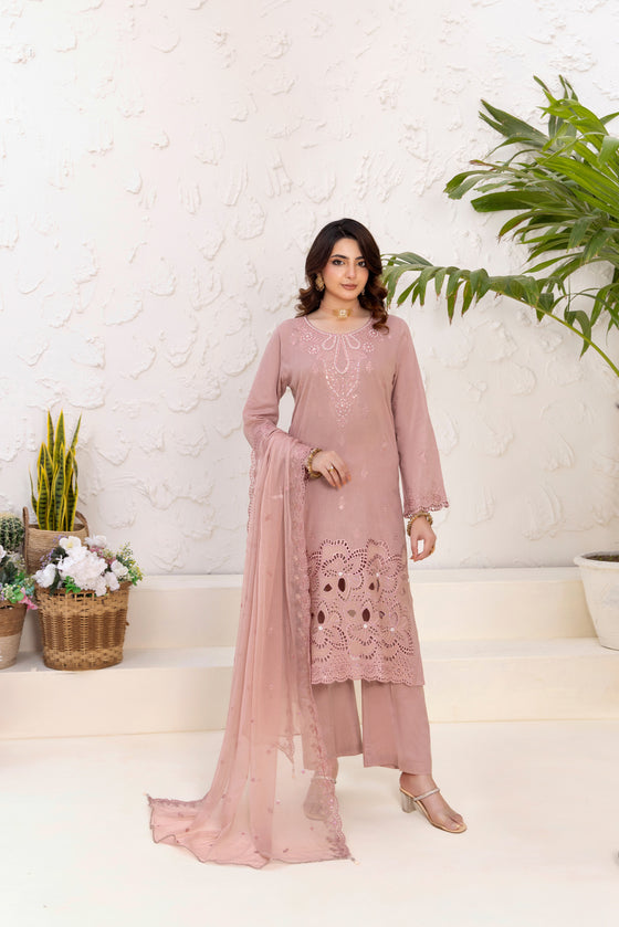 SIFARISH - LUXURY FANCY PEARL CHIKANKARI EDIT 3PC UNSTITCHED