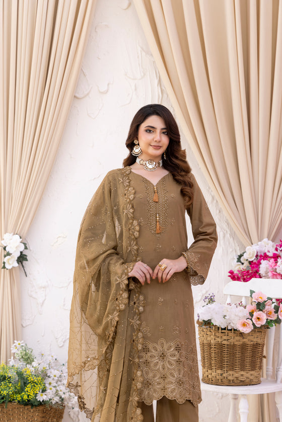 SIFARISH - LUXURY FANCY PEARL CHIKANKARI EDIT 3PC UNSTITCHED