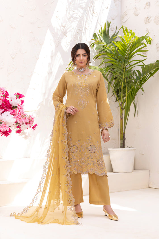 SIFARISH - LUXURY FANCY PEARL CHIKANKARI EDIT 3PC UNSTITCHED