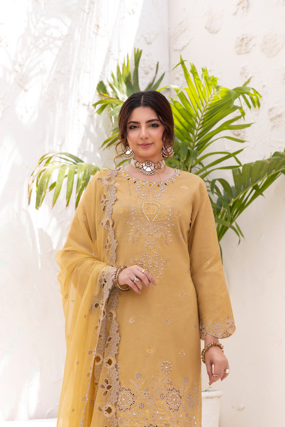 SIFARISH - LUXURY FANCY PEARL CHIKANKARI EDIT 3PC UNSTITCHED