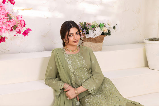 SIFARISH - LUXURY FANCY PEARL CHIKANKARI EDIT 3PC UNSTITCHED