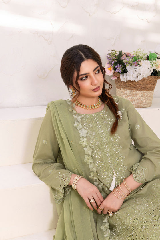 SIFARISH - LUXURY FANCY PEARL CHIKANKARI EDIT 3PC UNSTITCHED