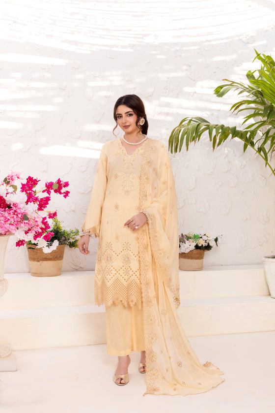 SIFARISH - LUXURY FANCY PEARL CHIKANKARI EDIT 3PC UNSTITCHED