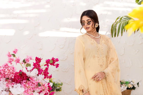 SIFARISH - LUXURY FANCY PEARL CHIKANKARI EDIT 3PC UNSTITCHED