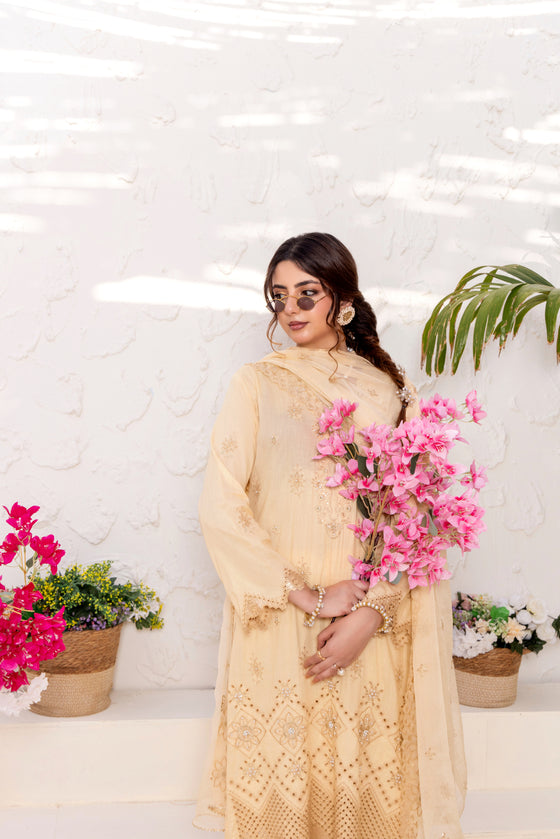 SIFARISH - LUXURY FANCY PEARL CHIKANKARI EDIT 3PC UNSTITCHED