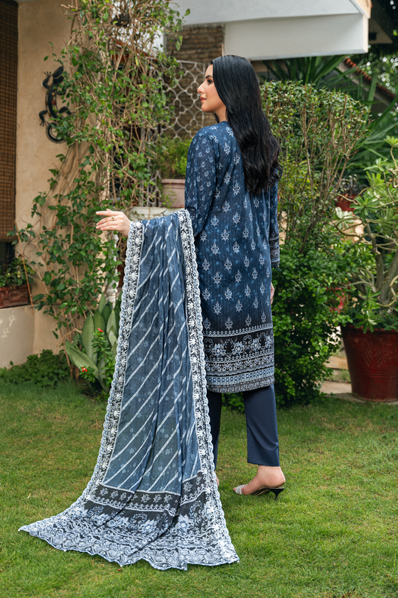 Dobby Embroidered Lawn -Unstitched 3Pc