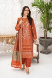 AFREEN - Unstitched-3Pc Embroidered Cotton Suit