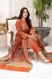 AFREEN - Unstitched-3Pc Embroidered Cotton Suit