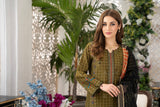AFREEN - Unstitched-3Pc Embroidered Cotton Suit