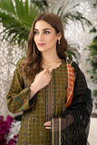 AFREEN - Unstitched-3Pc Embroidered Cotton Suit