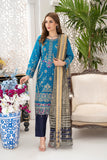 AFREEN - Unstitched-3Pc Embroidered Cotton Suit