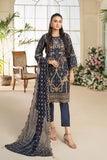 Unstitched-3Pc Embroidered Cotton Suit