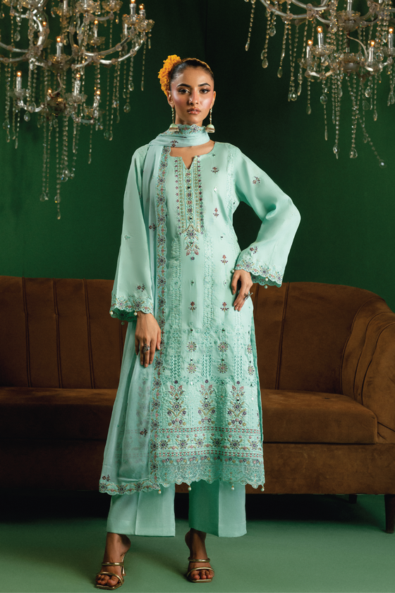 BLISS - LUXURY DESIGNER EDIT WITH MIRROR EXCLUSIVE WORK 3PC UNSTITCHED
