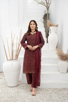  DILKASH -3pc Cotton Two Tune Embroidered suit