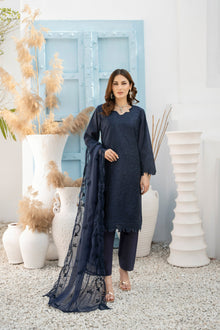  DILKASH -3pc Cotton Two Tune Embroidered suit
