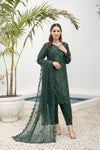 DILKASH -3pc Cotton Two Tune Embroidered suit