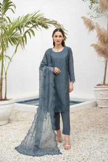  DILKASH -3pc Cotton Two Tune Embroidered suit