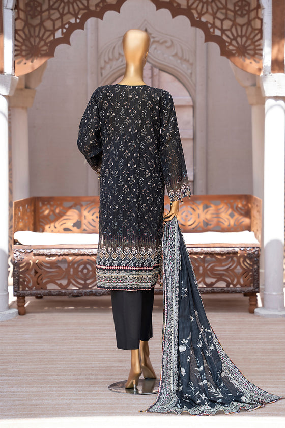 Exclusive Dobby Digital Printed Lawn -Unstitched 3Pc