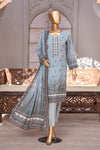 Exclusive Dobby Digital Printed Lawn -Unstitched 3Pc