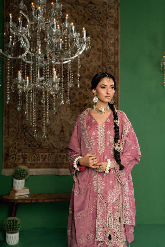 BLISS - LUXURY DESIGNER EDIT WITH MIRROR EXCLUSIVE WORK 3PC UNSTITCHED