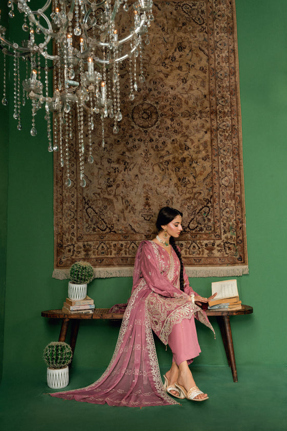 BLISS - LUXURY DESIGNER EDIT WITH MIRROR EXCLUSIVE WORK 3PC UNSTITCHED