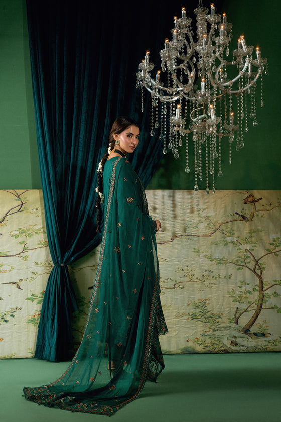 BLISS - LUXURY DESIGNER EDIT WITH MIRROR EXCLUSIVE WORK 3PC UNSTITCHED