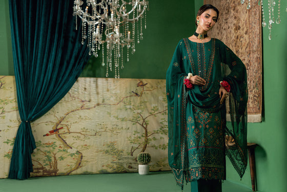 BLISS - LUXURY DESIGNER EDIT WITH MIRROR EXCLUSIVE WORK 3PC UNSTITCHED