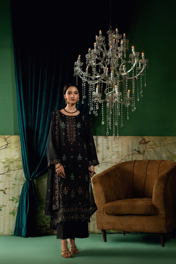 BLISS - LUXURY DESIGNER EDIT WITH MIRROR EXCLUSIVE WORK 3PC UNSTITCHED