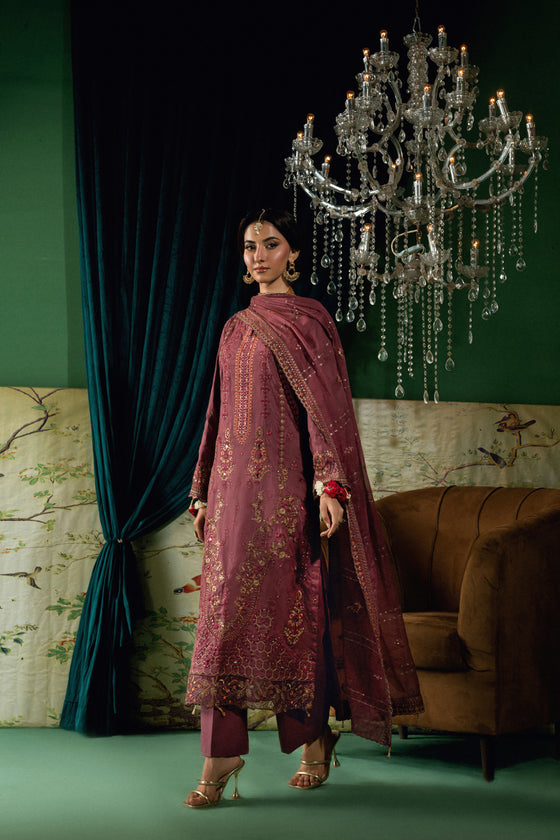 BLISS - LUXURY DESIGNER EDIT WITH MIRROR EXCLUSIVE WORK 3PC UNSTITCHED