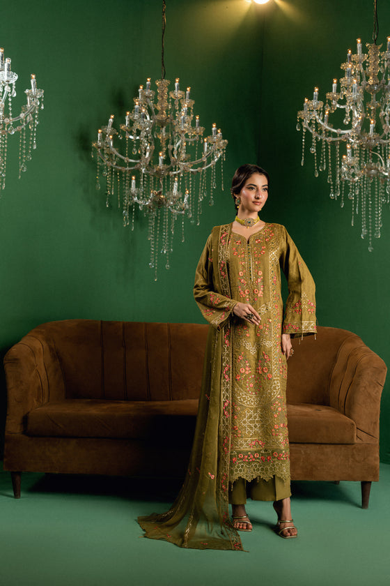 BLISS - LUXURY DESIGNER EDIT WITH MIRROR EXCLUSIVE WORK 3PC UNSTITCHED