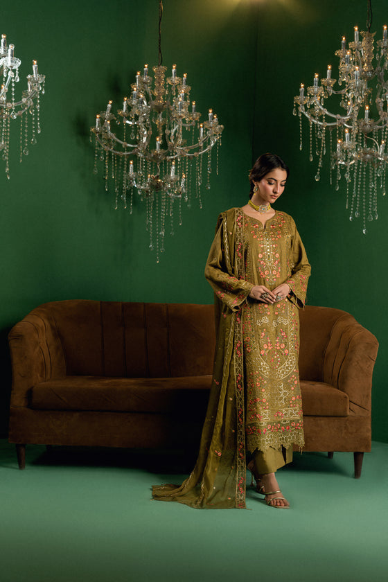 BLISS - LUXURY DESIGNER EDIT WITH MIRROR EXCLUSIVE WORK 3PC UNSTITCHED