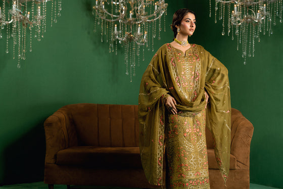 BLISS - LUXURY DESIGNER EDIT WITH MIRROR EXCLUSIVE WORK 3PC UNSTITCHED