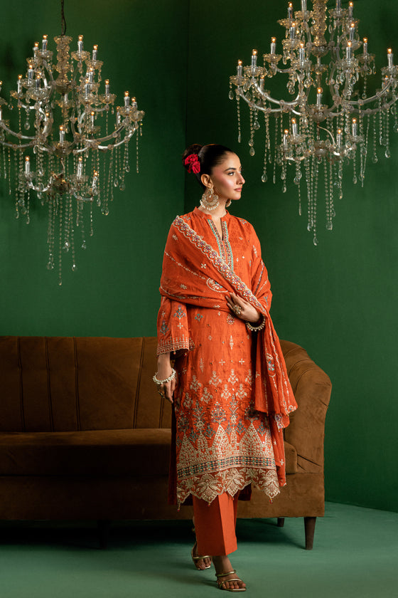 BLISS - LUXURY DESIGNER EDIT WITH MIRROR EXCLUSIVE WORK 3PC UNSTITCHED