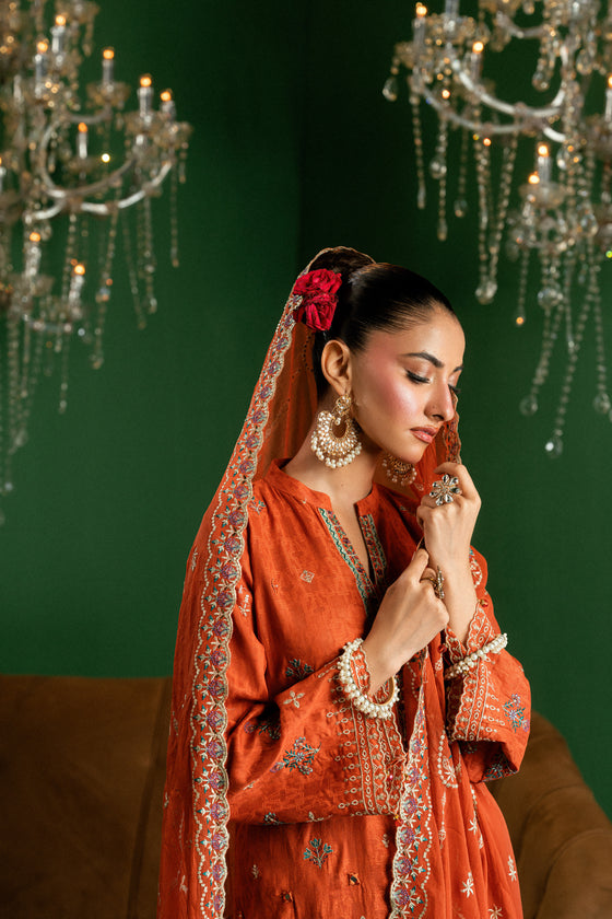 BLISS - LUXURY DESIGNER EDIT WITH MIRROR EXCLUSIVE WORK 3PC UNSTITCHED