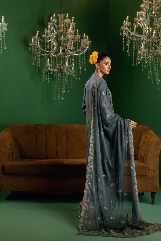 BLISS - LUXURY DESIGNER EDIT WITH MIRROR EXCLUSIVE WORK 3PC UNSTITCHED