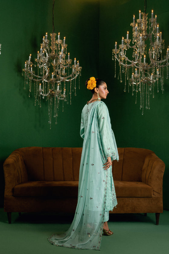 BLISS - LUXURY DESIGNER EDIT WITH MIRROR EXCLUSIVE WORK 3PC UNSTITCHED