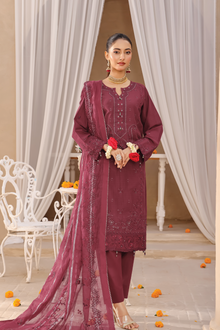  ELEGANCE LUXURY DOBBY EMBROIDERED & HANDWORK FESTIVE EDIT 3PC UNSTITCHED