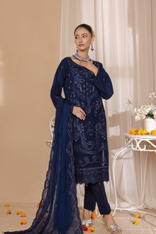  ELEGANCE LUXURY DOBBY EMBROIDERED & HANDWORK FESTIVE EDIT 3PC UNSTITCHED