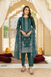 GHAZAL-Unstitched-3Pc Cotton Embroidered Suit