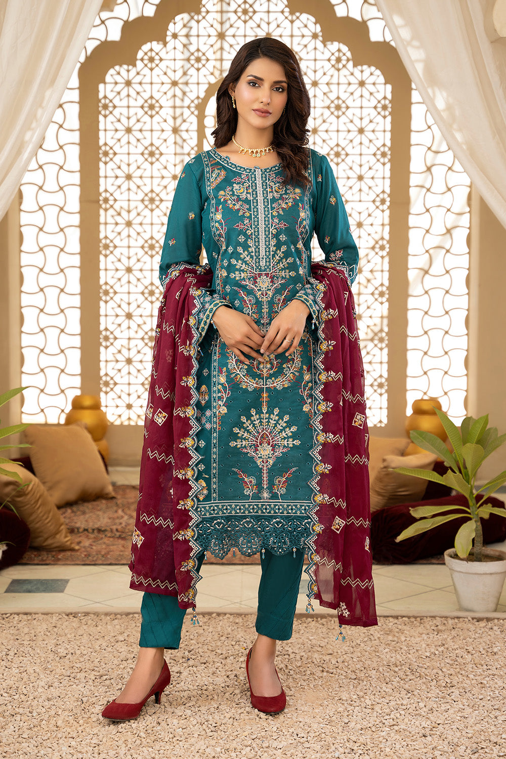 KHAAS SPECIAL-Unstitched-3Pc Embroidered Fine Swiss Suit